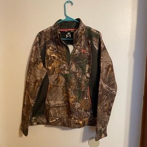 Under Armor Large Camo Half Zip
